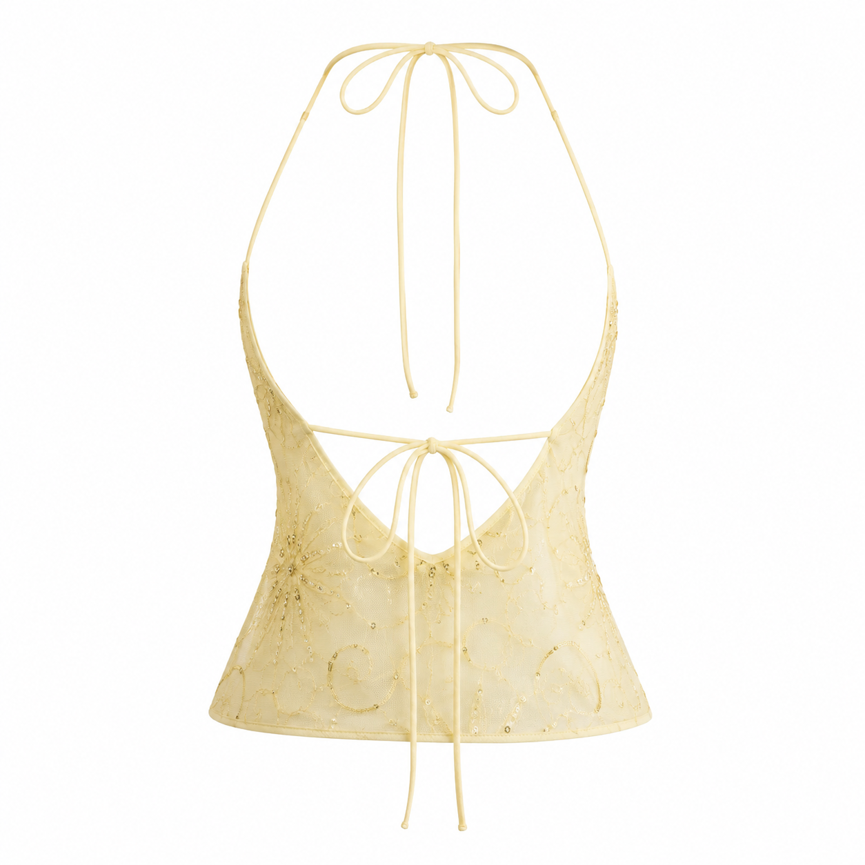 Y2K Fairycore Sequin Halter Top