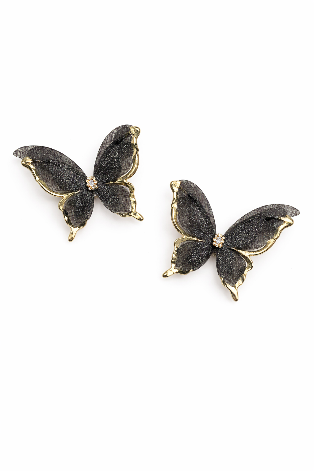 Fairycore Gossamer Wing Butterfly Stud Earrings