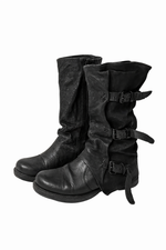 Black Belt Buckle Boots