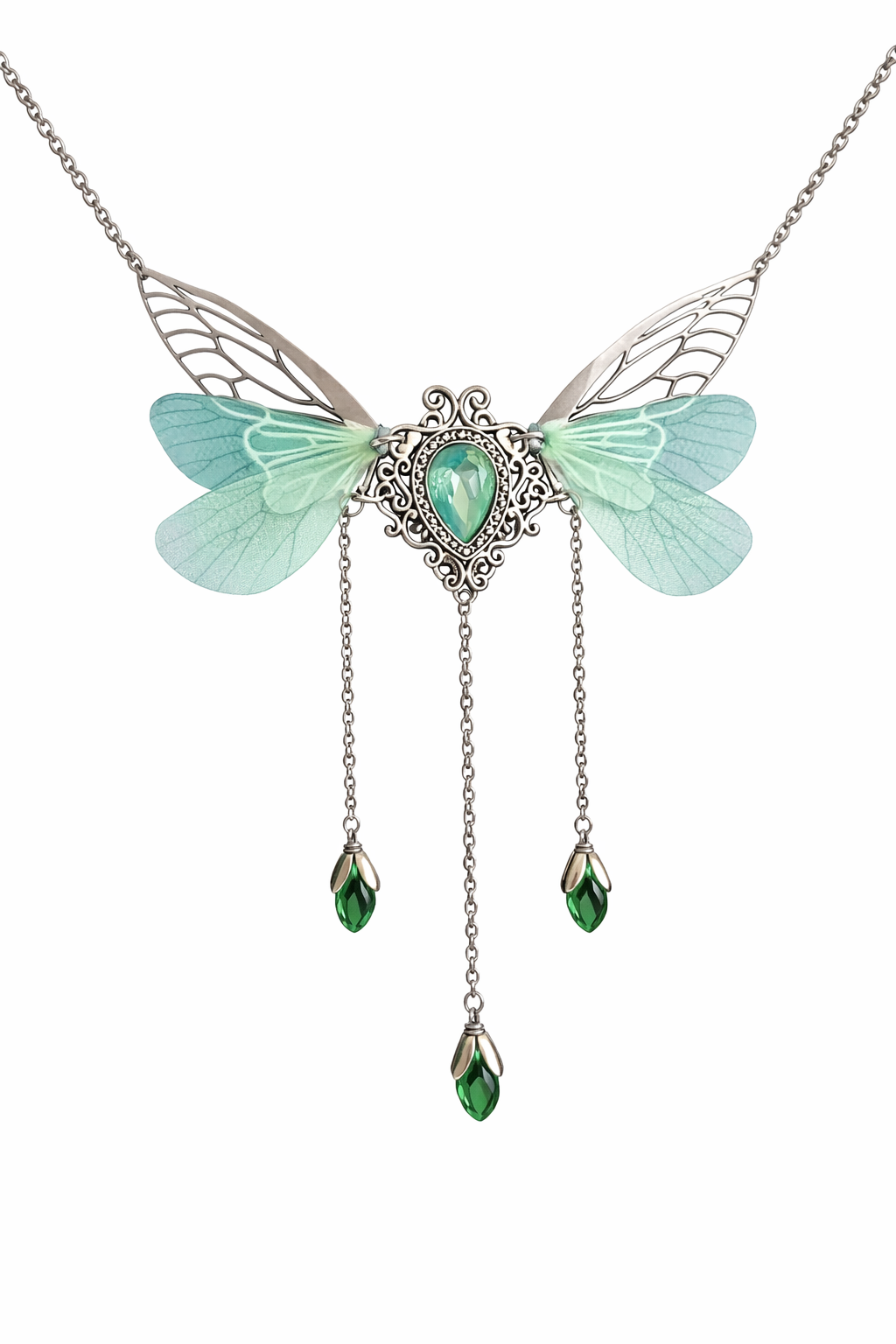 Fairycore Crystal Pendant Necklace
