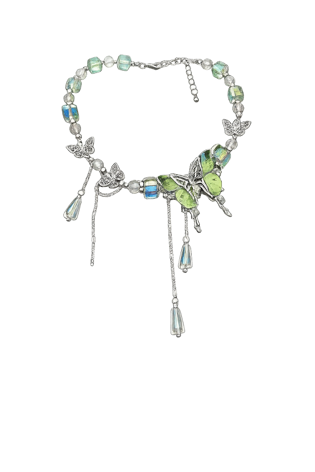 Fairycore Hollow Grove Fairy & Butterfly Necklace