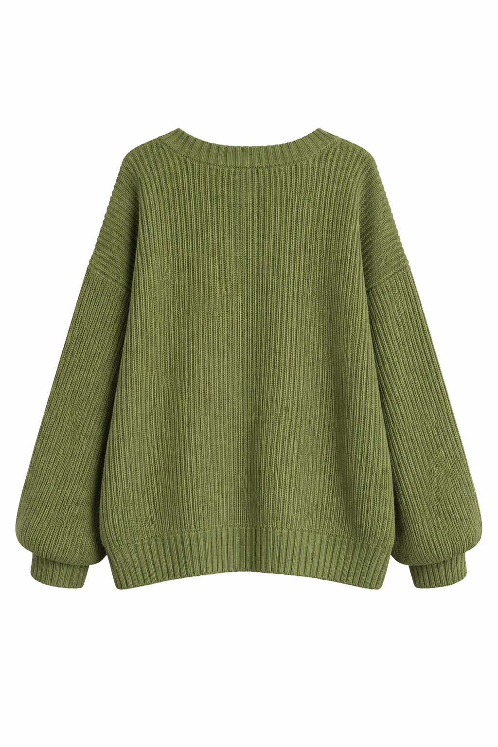 Goblincore Mossy Ribbed Oversized Cardigan