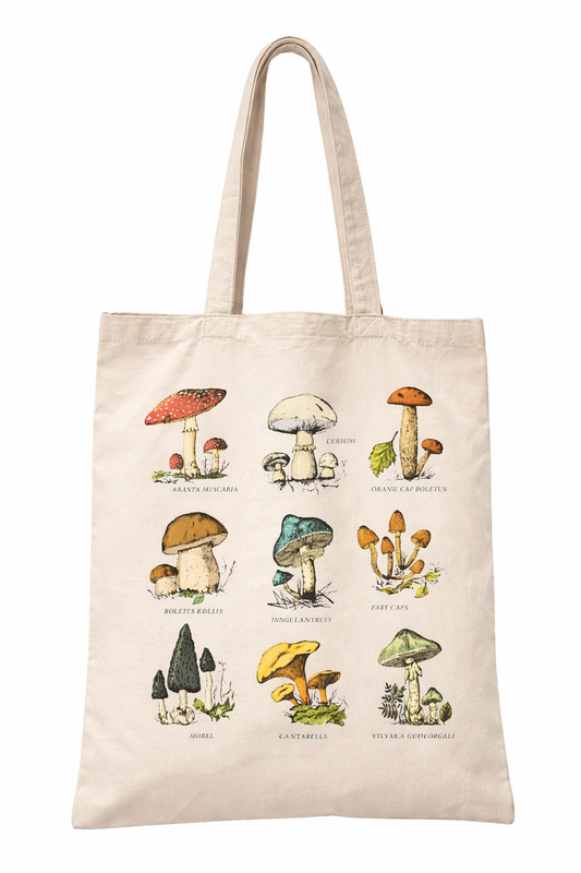 Goblincore Mushroom Tote Bag