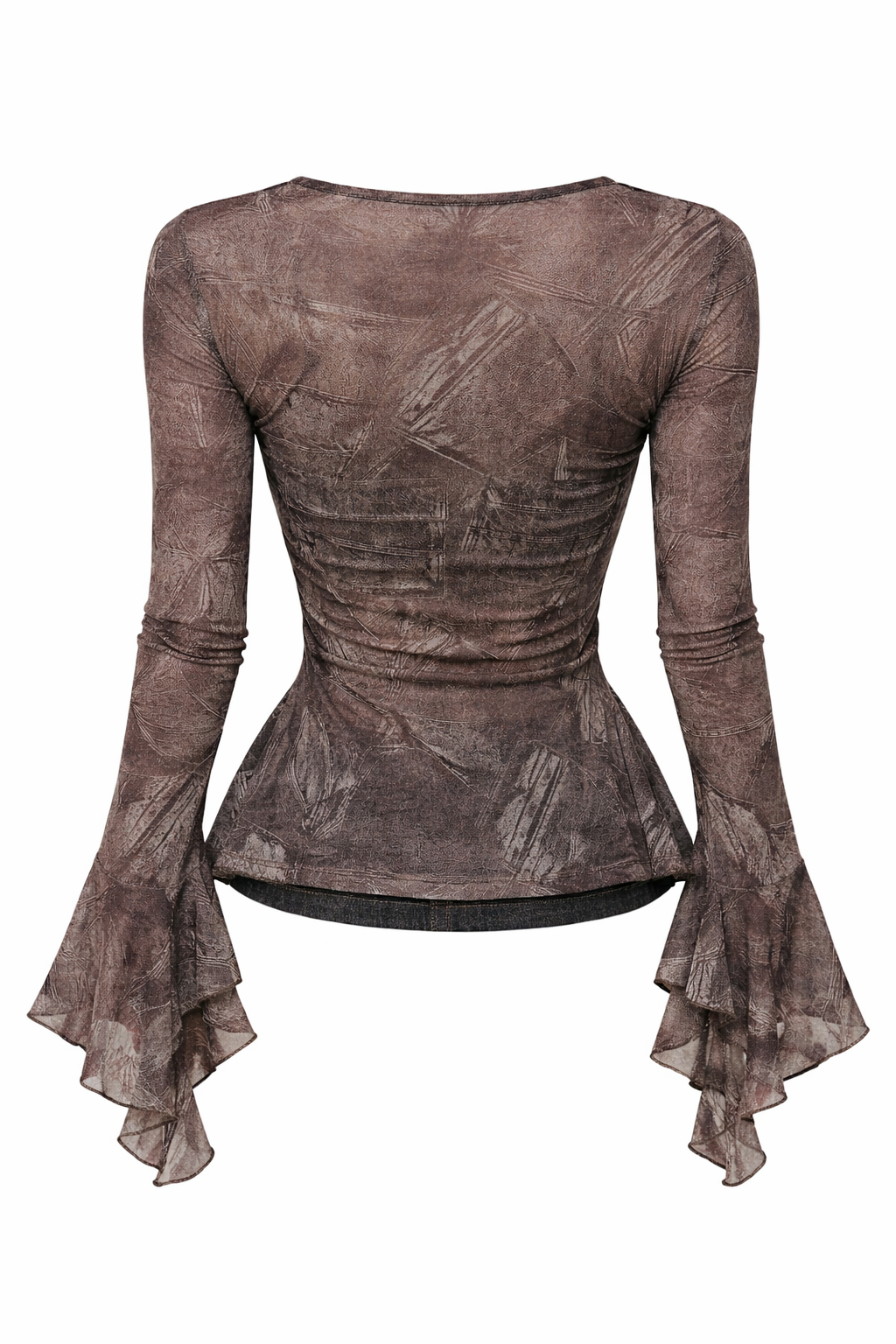 Fairy Grunge Ruined Reliquary Mesh Peplum Top