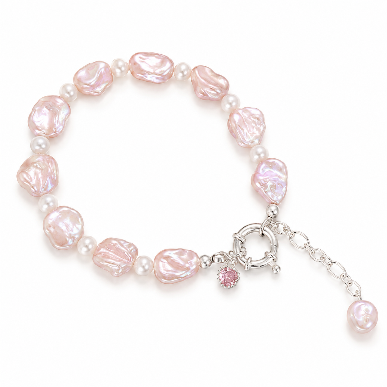 Fairycore Irregular Pearl Beaded Bracelet