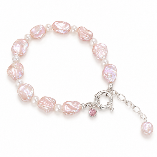 Fairycore Irregular Pearl Beaded Bracelet