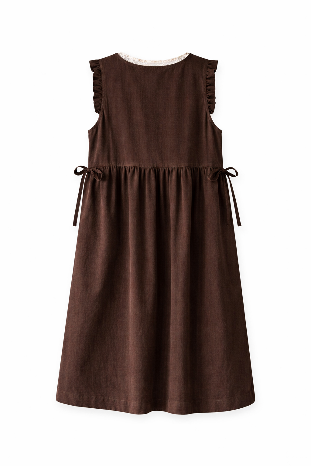 Mori Girl Wildflower Embroidered Linen Dress