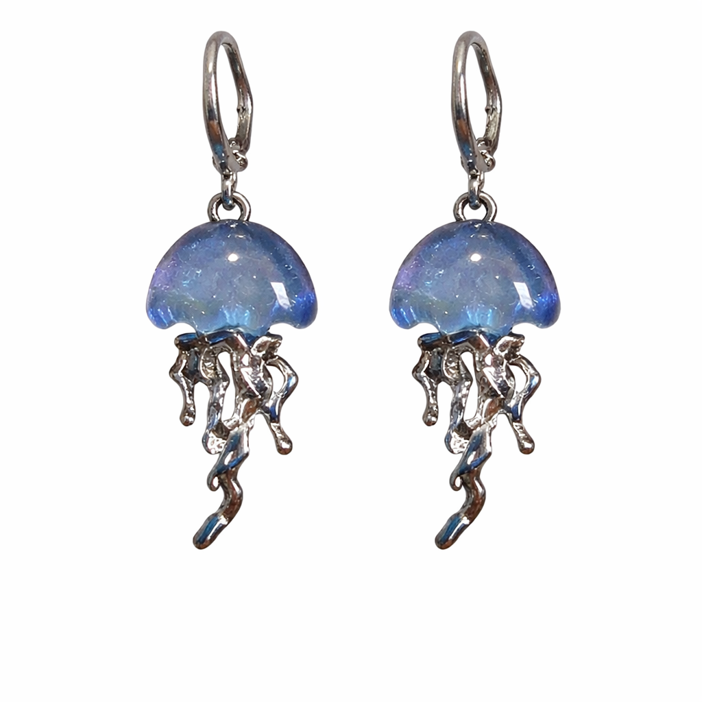 Fairycore Bioluminescent Jellyfish Drop Earrings