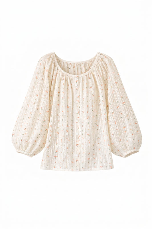 Cottagecore Puff Sleeve Shirt