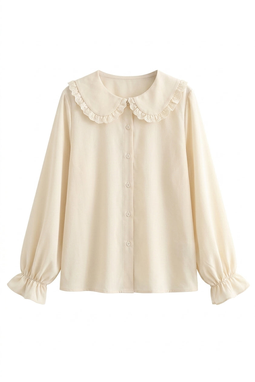 Ethereal Pan Collar Blouse