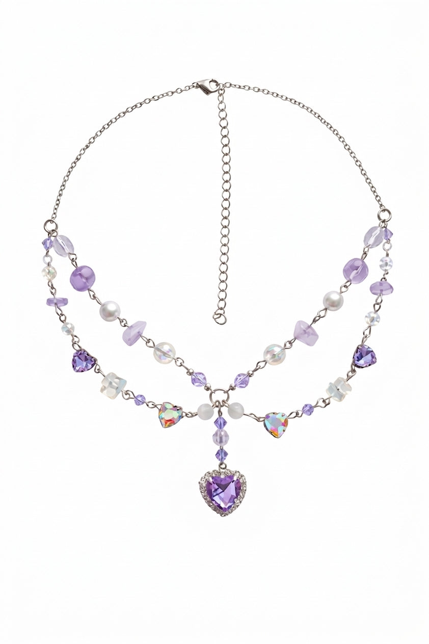 Fairycore Crystal Layered Necklace