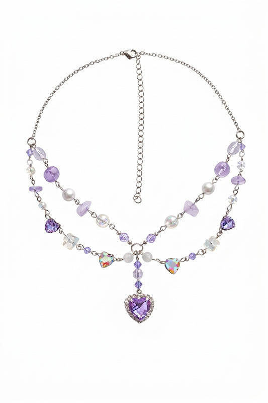 Fairycore Crystal Layered Necklace