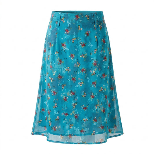 Vintage Aesthetic — Forget-Me-Not Blue Floral