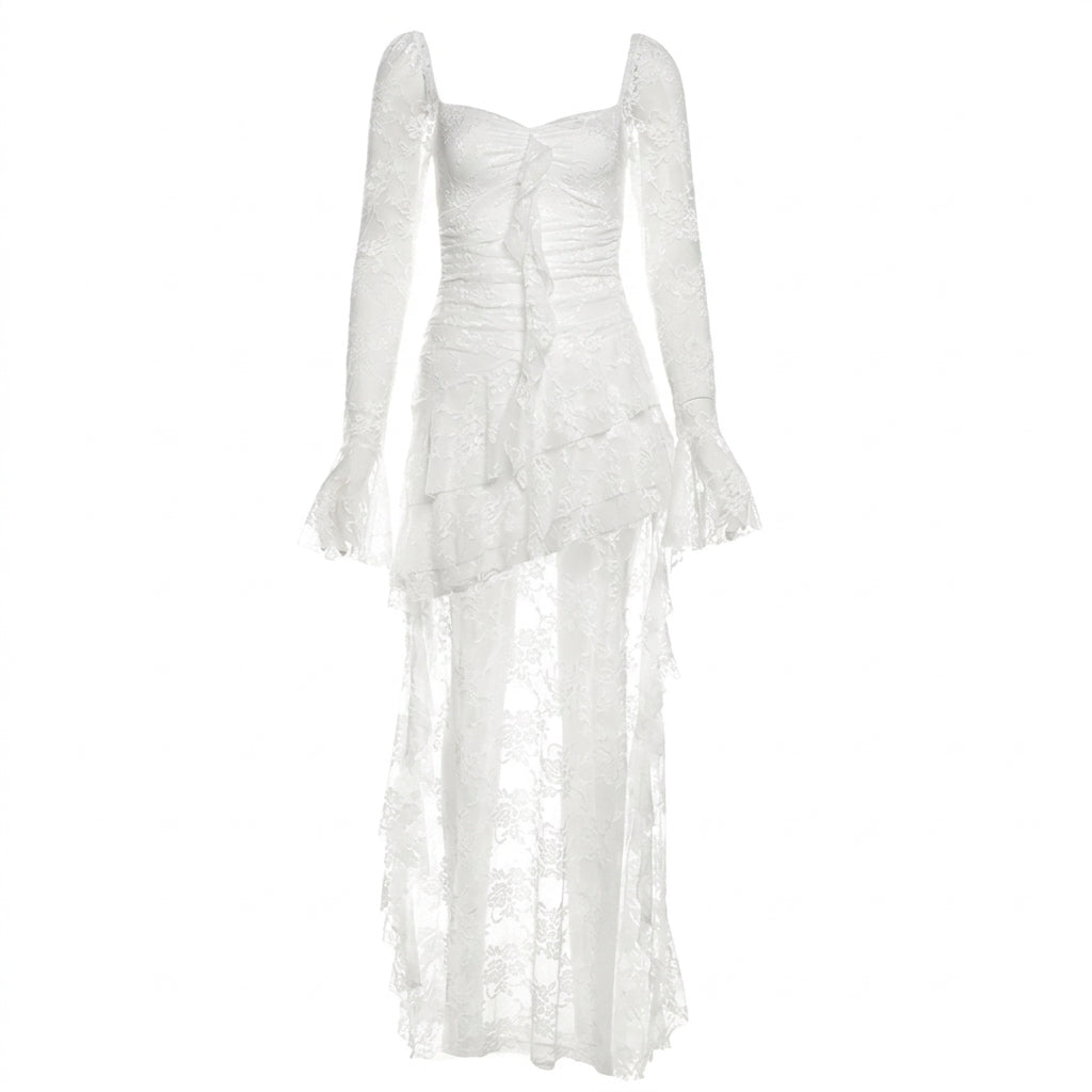 Fairycore High-Low Midi Dress