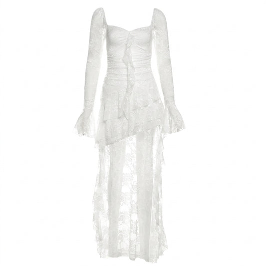Fairycore High-Low Midi Dress