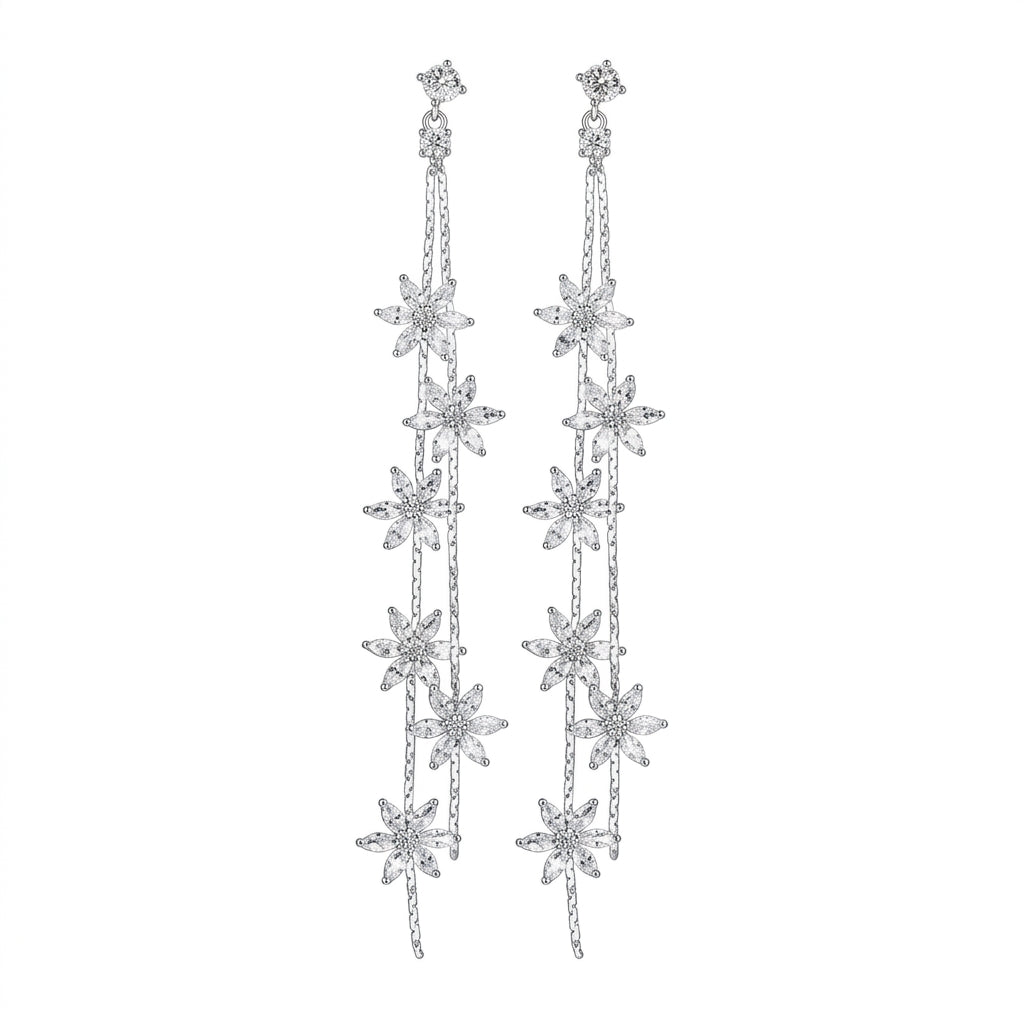 Ethereal Floral Drop Earring