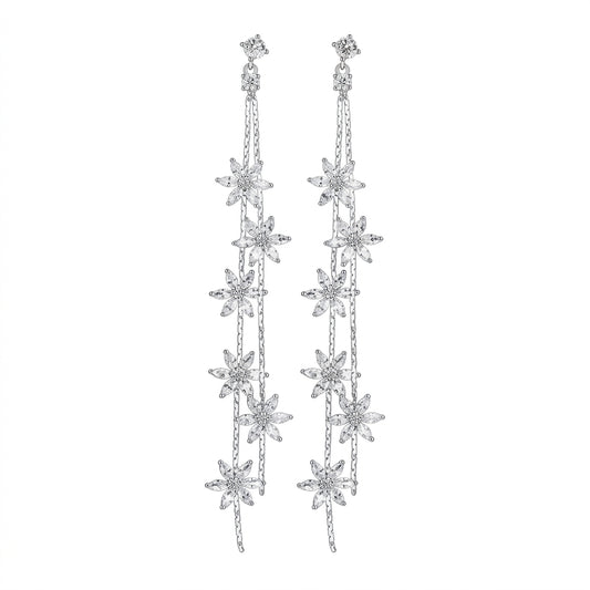 Ethereal Floral Drop Earring