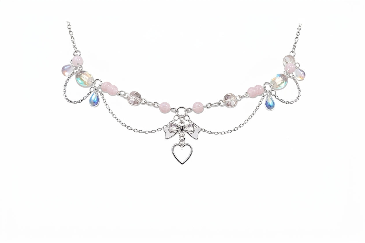 Fairycore & Heart Charm Necklace