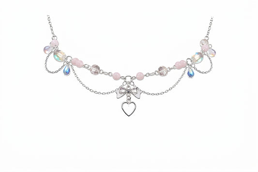 Fairycore & Heart Charm Necklace
