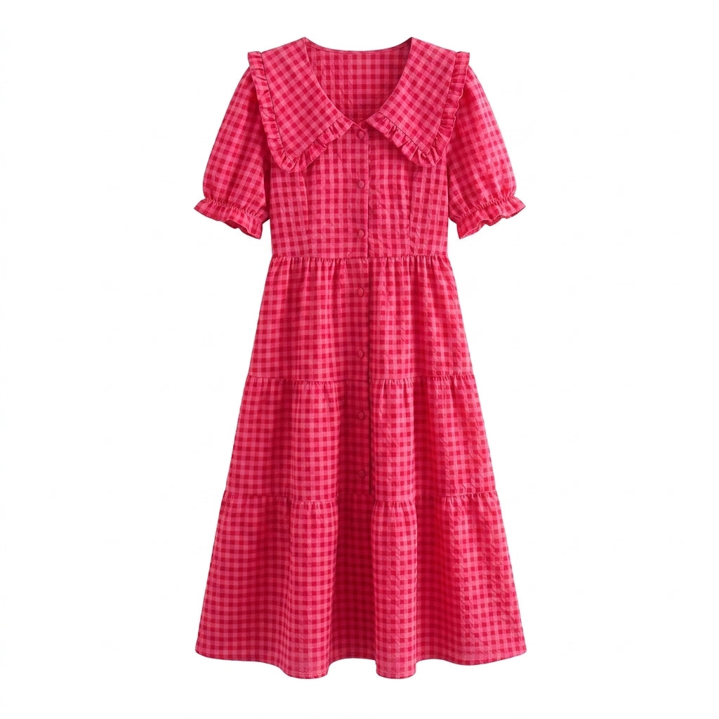 Cottagecore Peter Pan Collar Dress