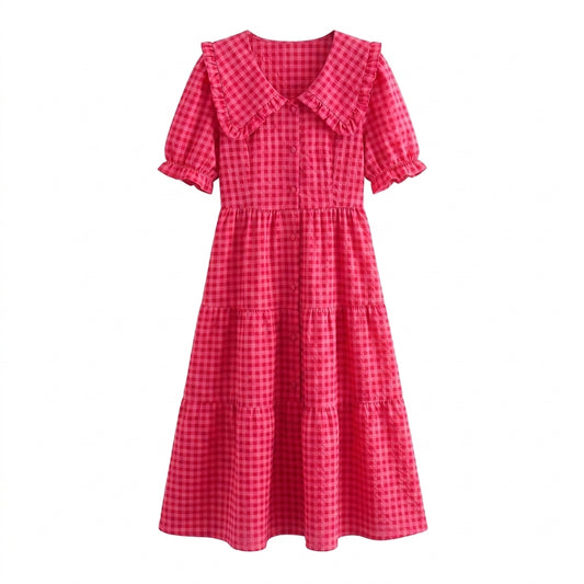 Cottagecore Peter Pan Collar Dress