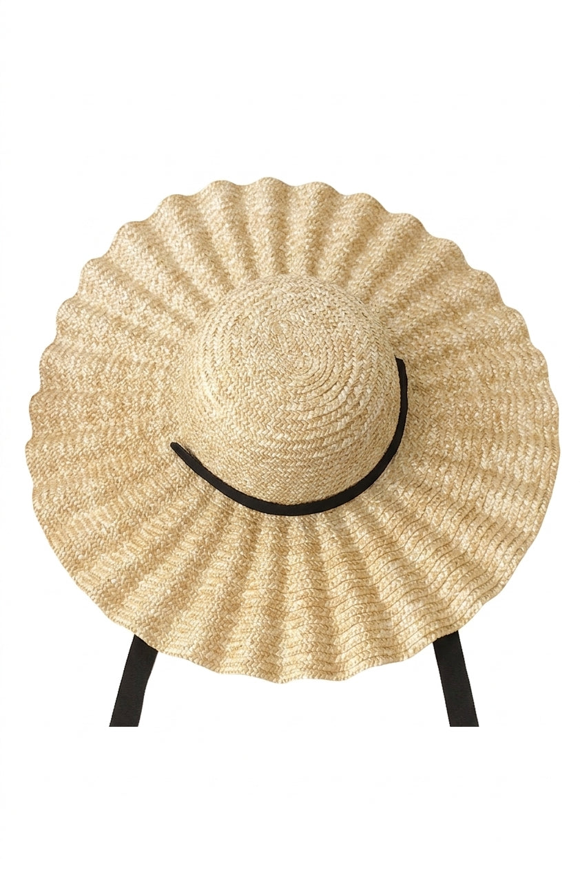 Vintage Aesthetic Wide Brim Straw Hat