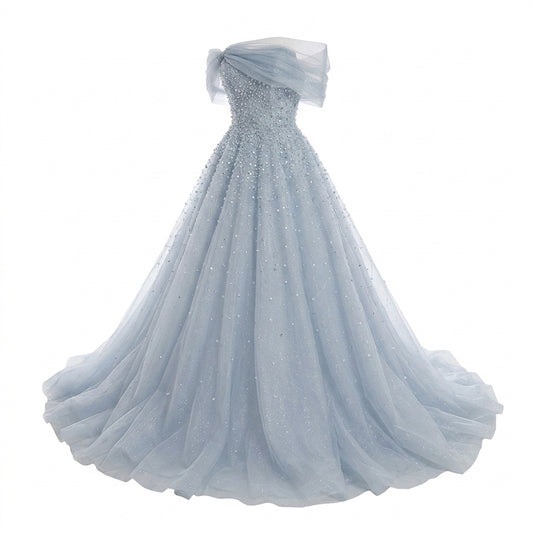 Ethereal Tulle Ball Gown Dress