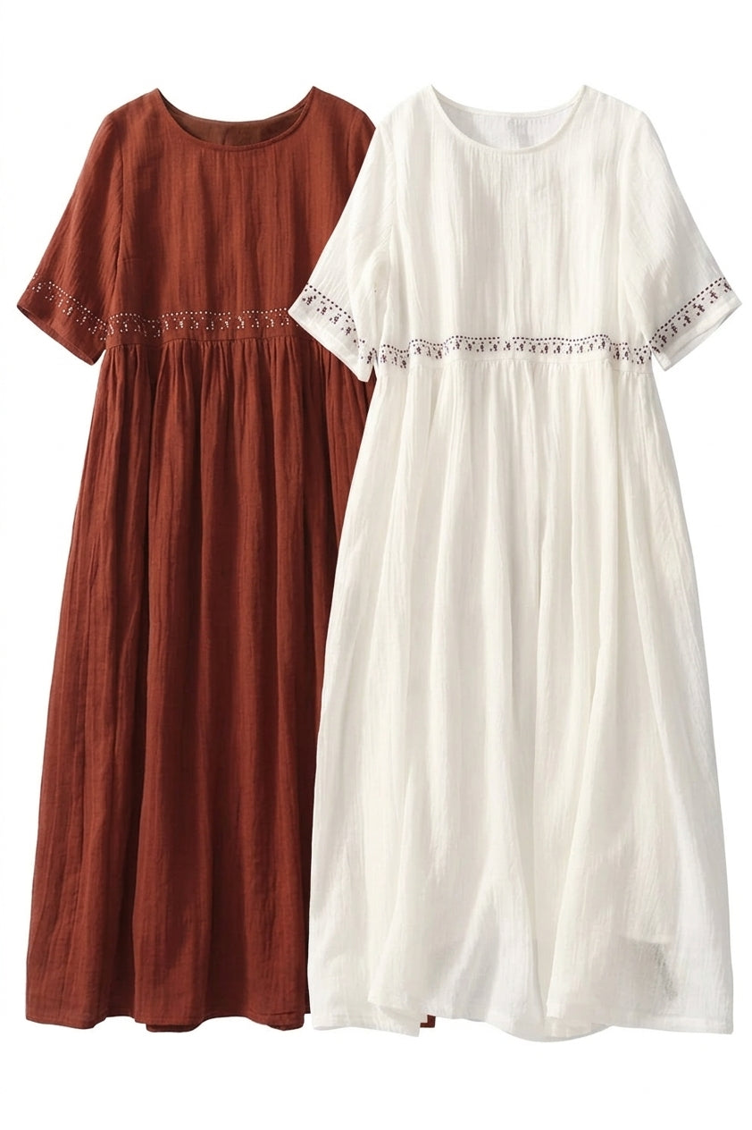 Mori Girl Quiet Hours Linen Maxi Dress