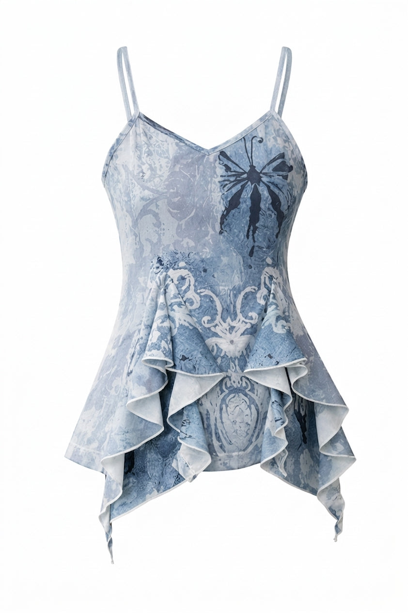 Tanktop mit Retro-Print