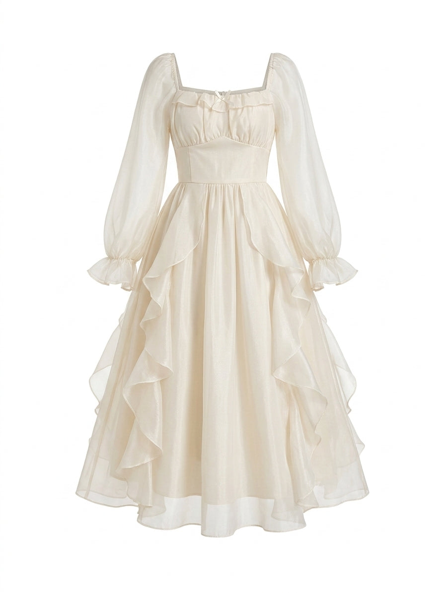 Ethereal Bloom Midi Dress