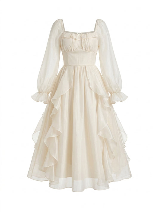 Ethereal Bloom Midi Dress