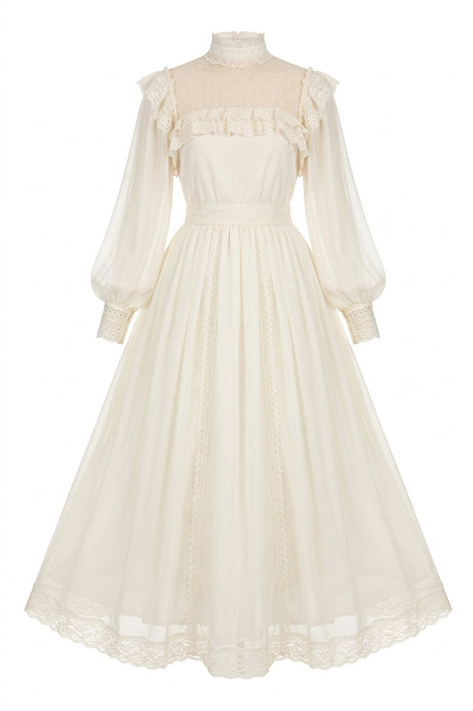 Ethereal Garden Lace Dress