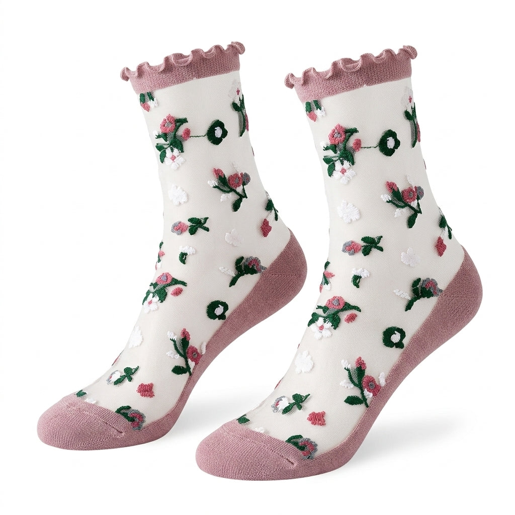 Cottagecore Frill Sock