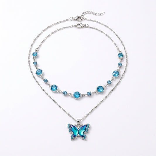 Fairycore Butterfly Layered Necklace