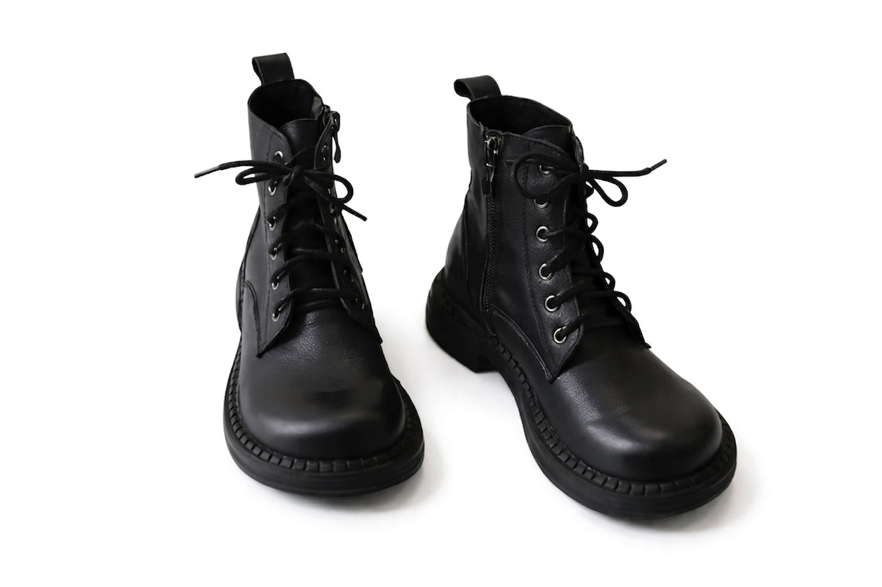 Fairy Grunge Leather Combat Boot