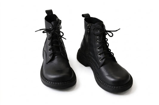 Fairy Grunge Leather Combat Boot