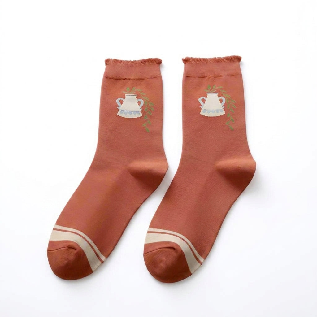 Cottagecore Crew Sock
