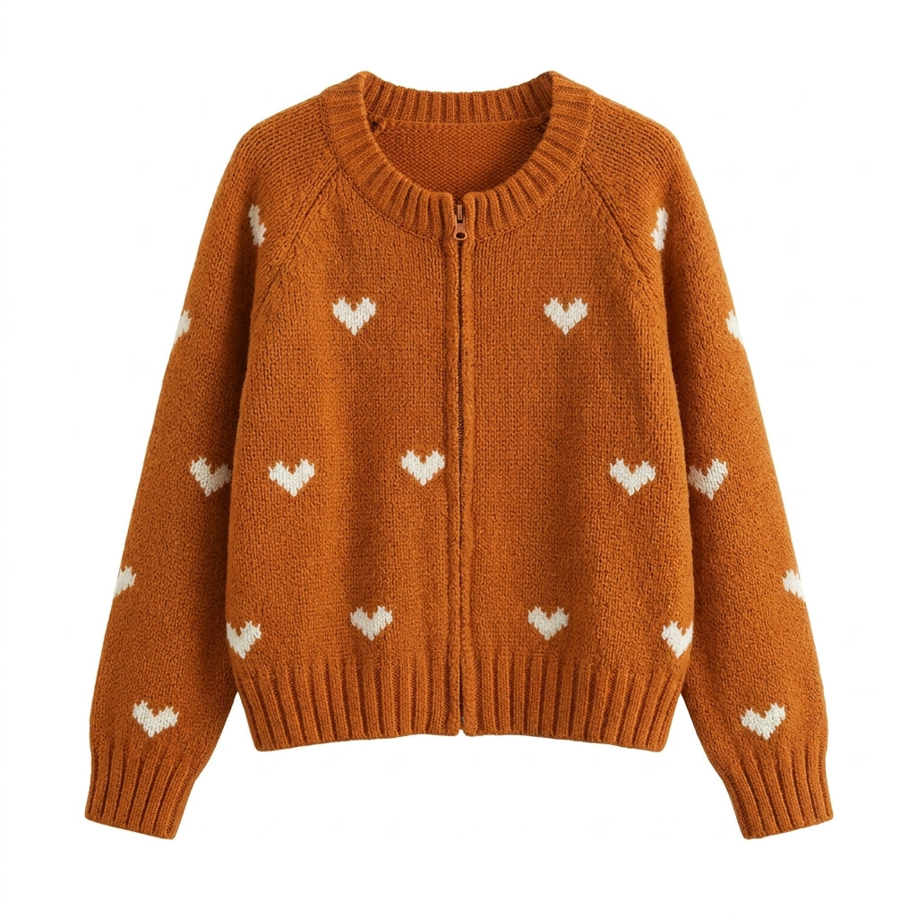 Cottagecore Zip Cardigan