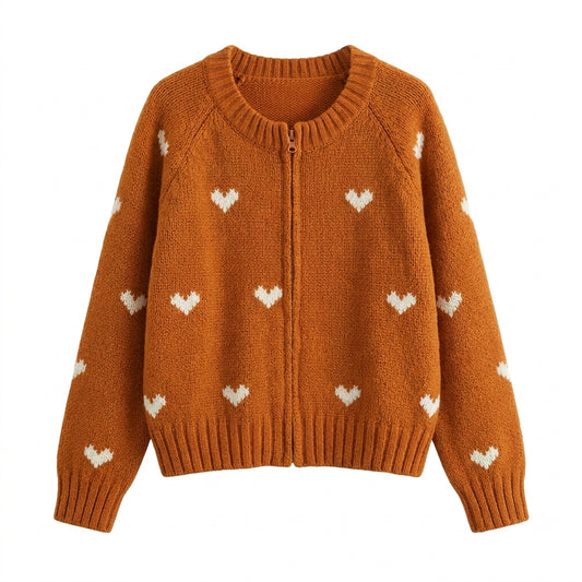 Cottagecore Zip Cardigan