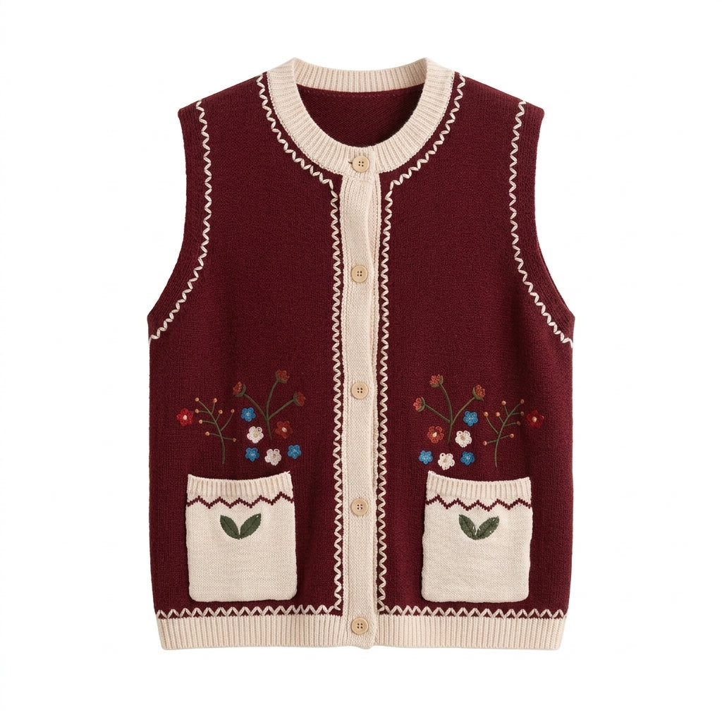 Cottagecore Knit Vest