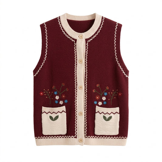 Cottagecore Knit Vest