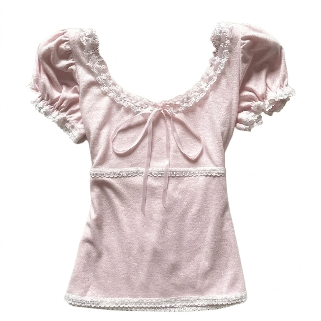Zucker-Schleifen-Top für Mädchen