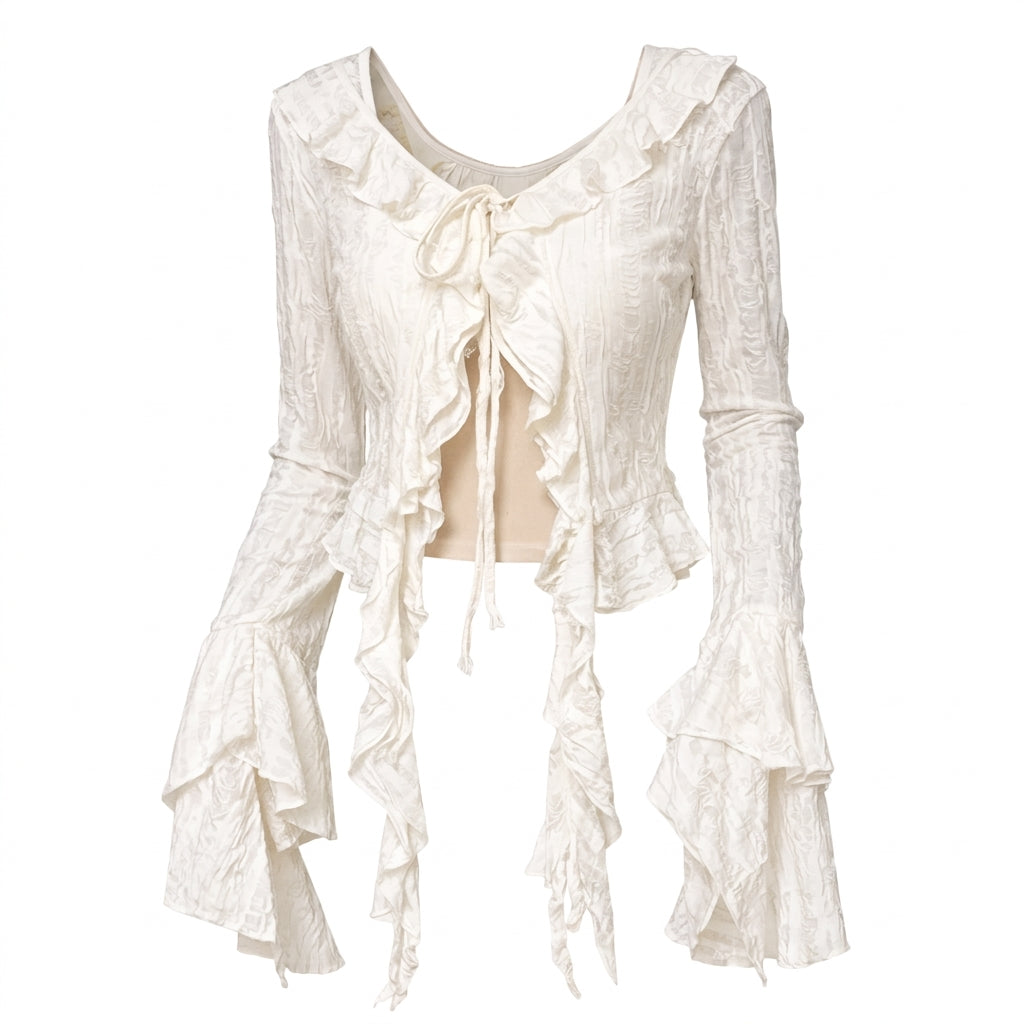 Ethereal Flared Sleeve Shirt