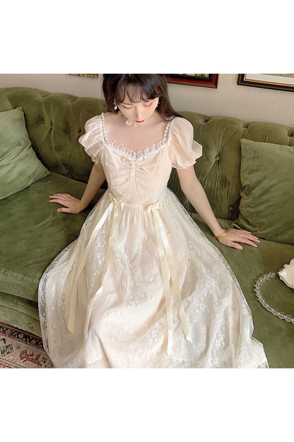 Elegant Princess Long Dress cottagecoreclothes