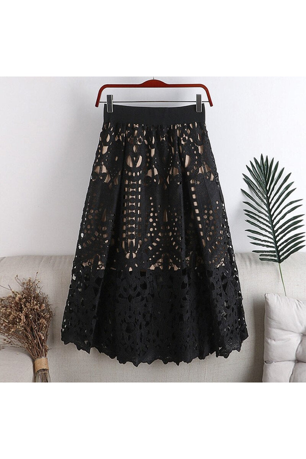 Dark Cottagecore Knit Skirt cottagecoreclothes