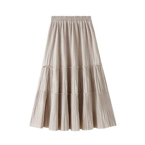 Vintage Long Velvet Pleated Skirt - Skirts - Сottagecore clothes
