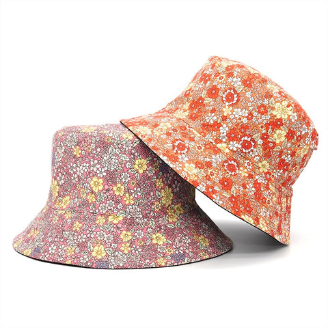 Floral Print Bucket Hat -  - Сottagecore clothes