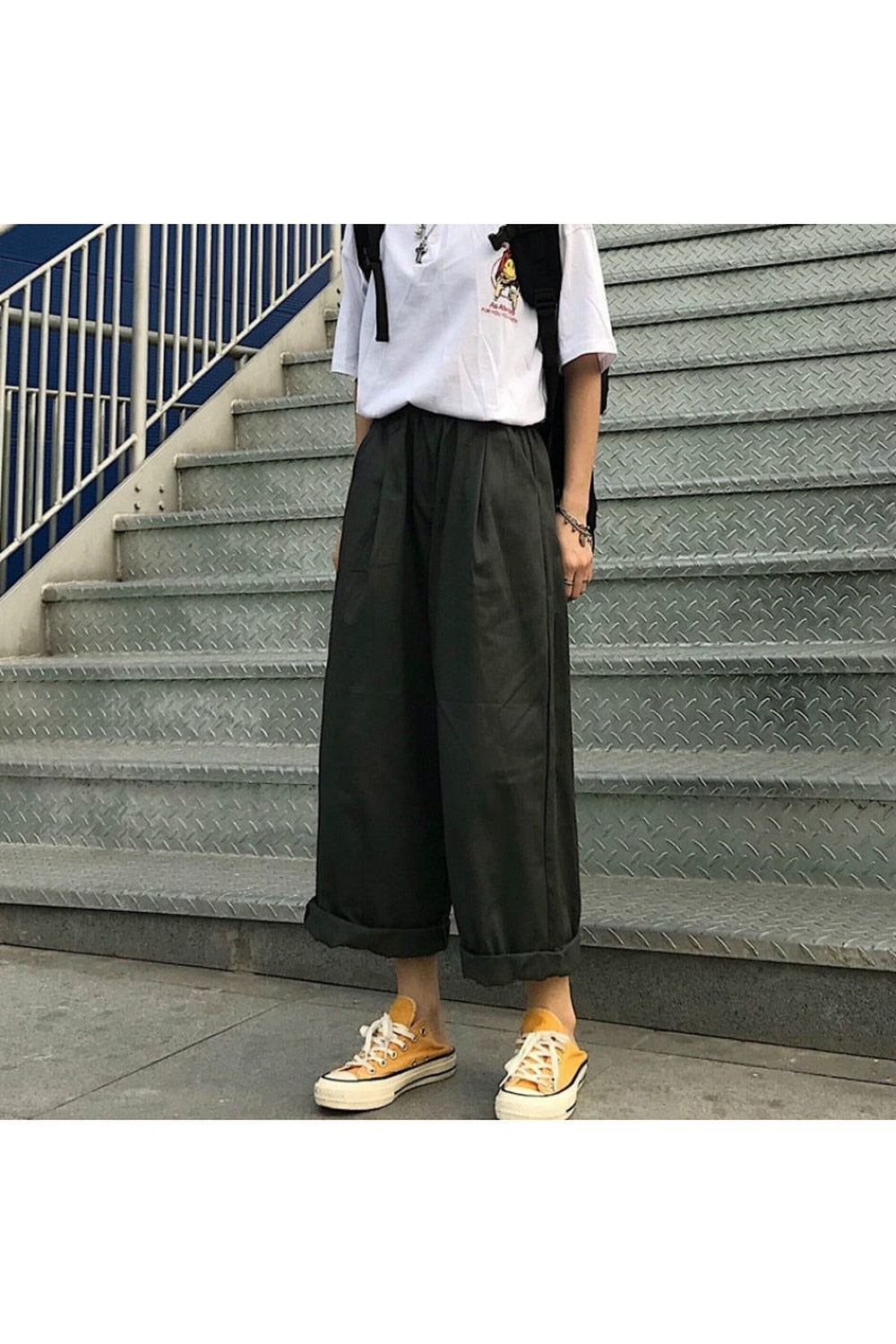 Vintage Aesthetic Loose Pants