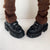 Y2K Vintage goblincore Knitted Brown  Long Socks - 0 - Сottagecore clothes