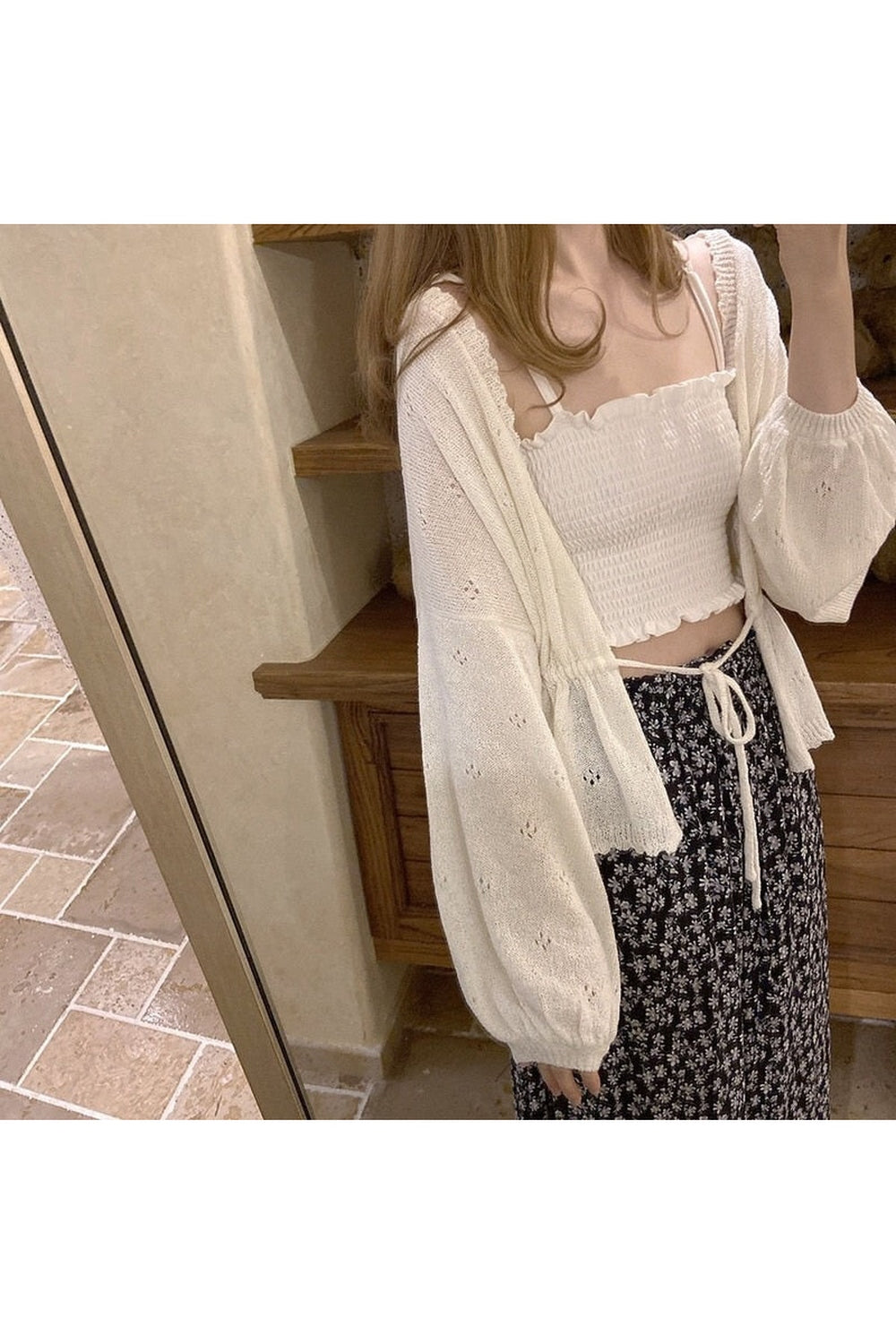 Vintage Style Knit Fall Cardigan cottagecoreclothes